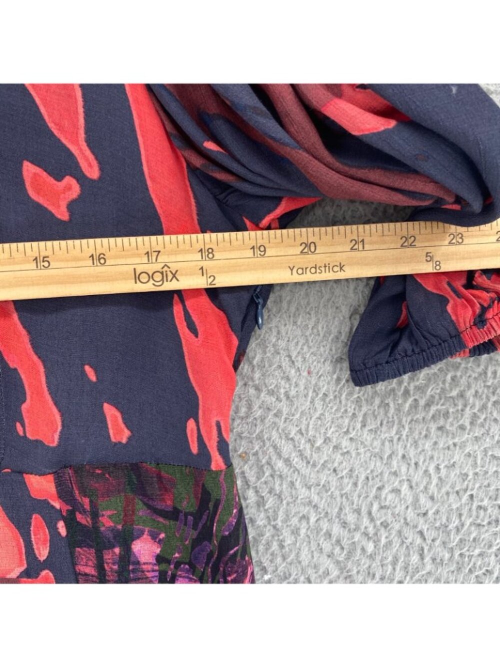 Soft Surroundings Dress Womens 14 Epiphany Multi Mixed Velvet Floral Maxi Boho - Picture 8 of 10